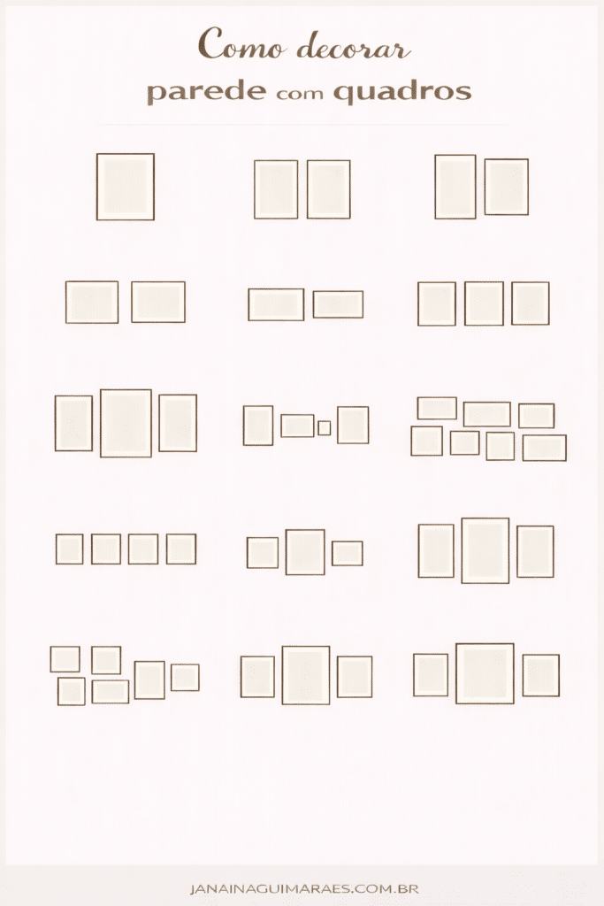 como decorar parede com quadros